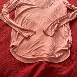Aritzia Wilfred free Blush Pink Long Sleeve Blouse xxs